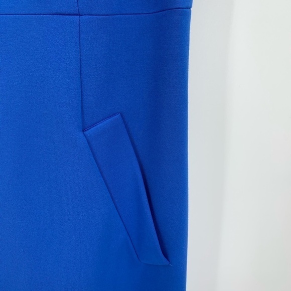 DVF Diane von Furstenberg Carpreena Blue Iris shift dress knit sleeveless New 4 - Picture 3 of 6